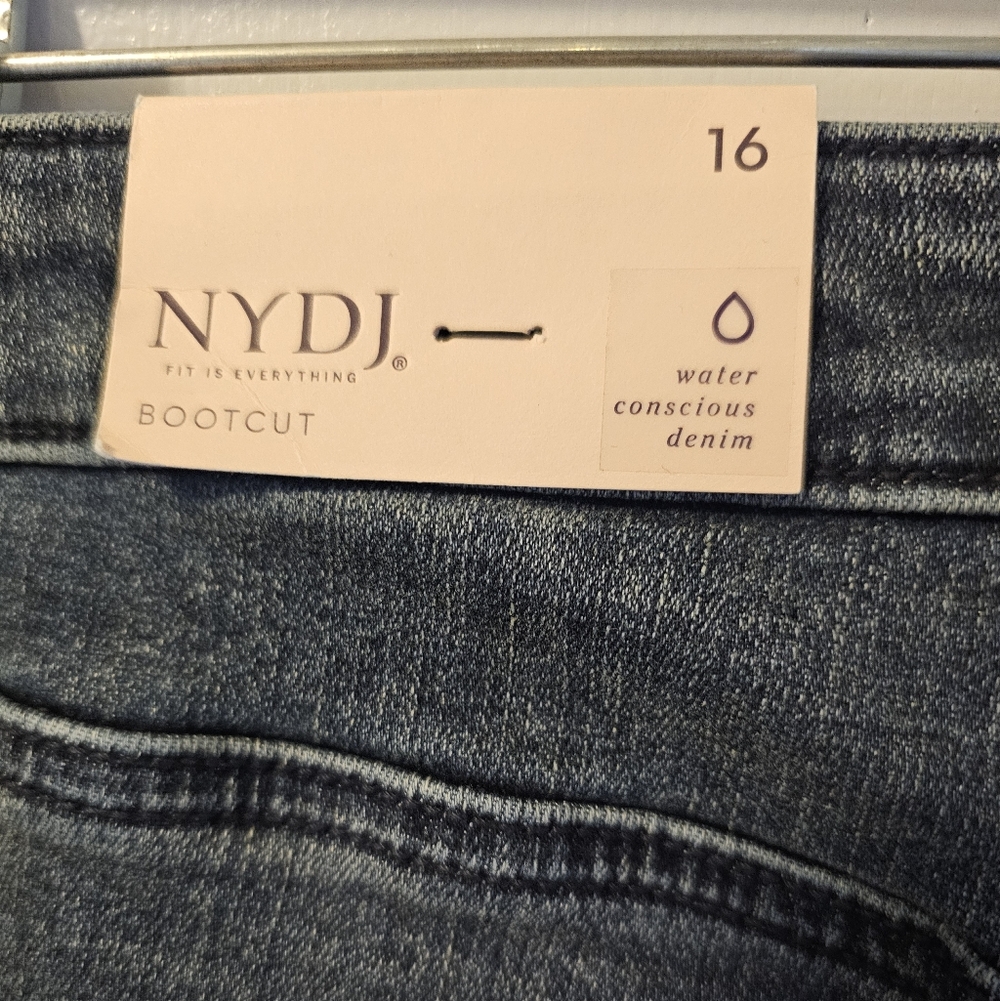 NYDJ Lombard Lift Tuck Bootcut Jeans Stretch Women's Size 16 NWT - Picture 9 of 14
